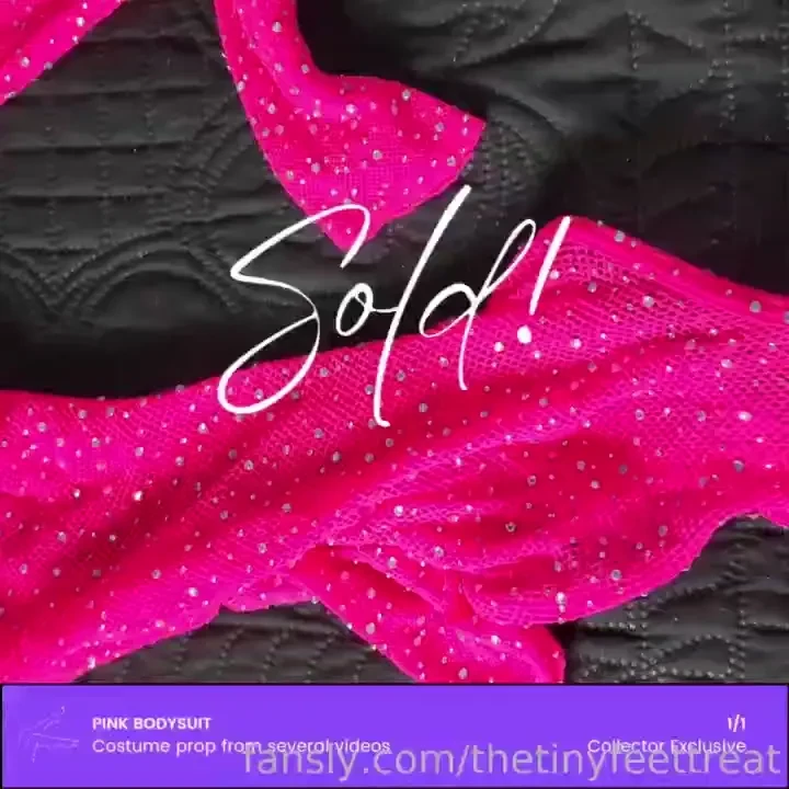 This is your chance to have a 1 1 piece of tinyfeettreat history - on 