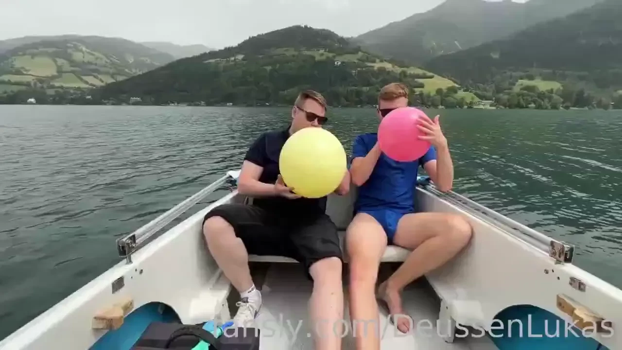 Handjob on a boat 