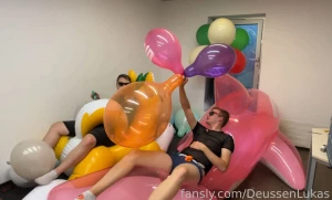 Popping loons on our big new inflas looner inflatable