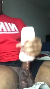 Shit felt so fucking good that nut spit out my big dick