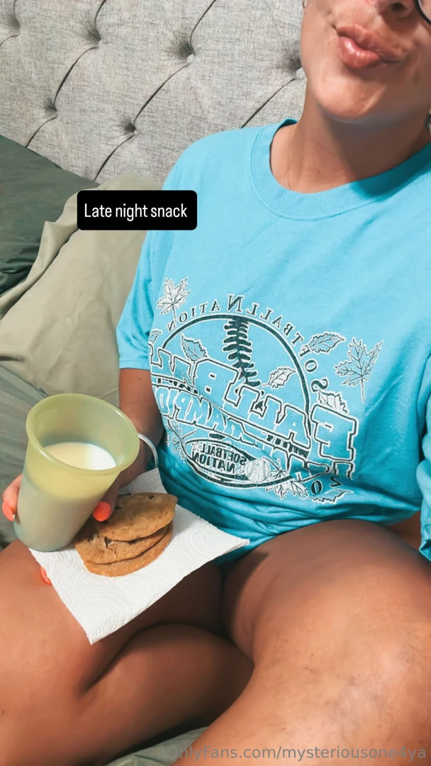 Late night milk and cookies anyone unlock to see how freshly waxed 