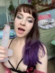 Ooooh new toy what should i name my cute new confetti dildo it s the part 4