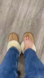 My favorite shoes that keep my toes all warm and cozy