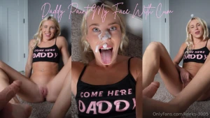 Daddy paint my face with cum daddy i really could use something to