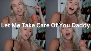 Let me take care of you daddy daddy i know you have been so stressed