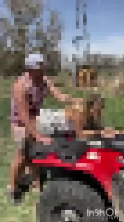 After a photo shoot on the atv we are always so horny he starts by 