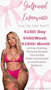 Girlfriend experience packages bringing back everyone s favorite this