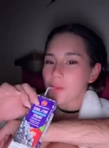 Just trying to drink my juice