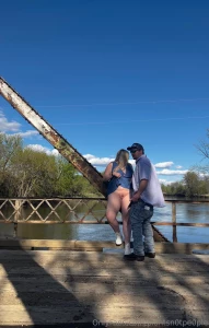 There s a video of us together on this bridge he bends me over the