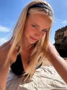 Imagine us on a sunny beach day chilling on the beach blanket with sun part 1