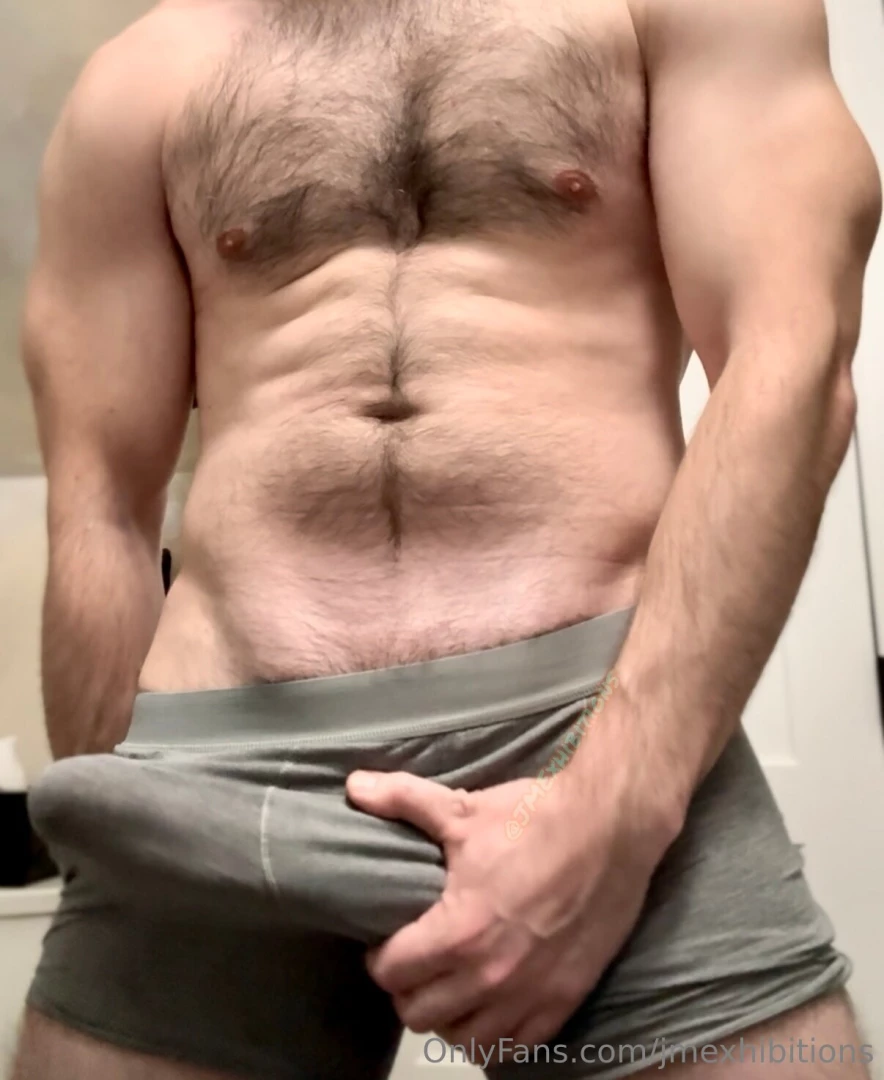 Biceps boxer brief bulge busting rubbing myself over my underwear a 