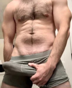 Biceps boxer brief bulge busting rubbing myself over my underwear a