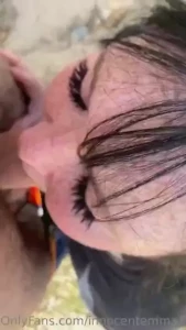 Sucking cock in public