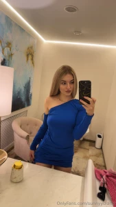 Embracing the elegance of simplicity she shines in a stunning blue