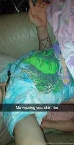 Imagine me being all cute and snuggly and stealing your shirt after a