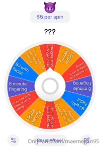 I made a new spin the wheel want to play 5 for a go