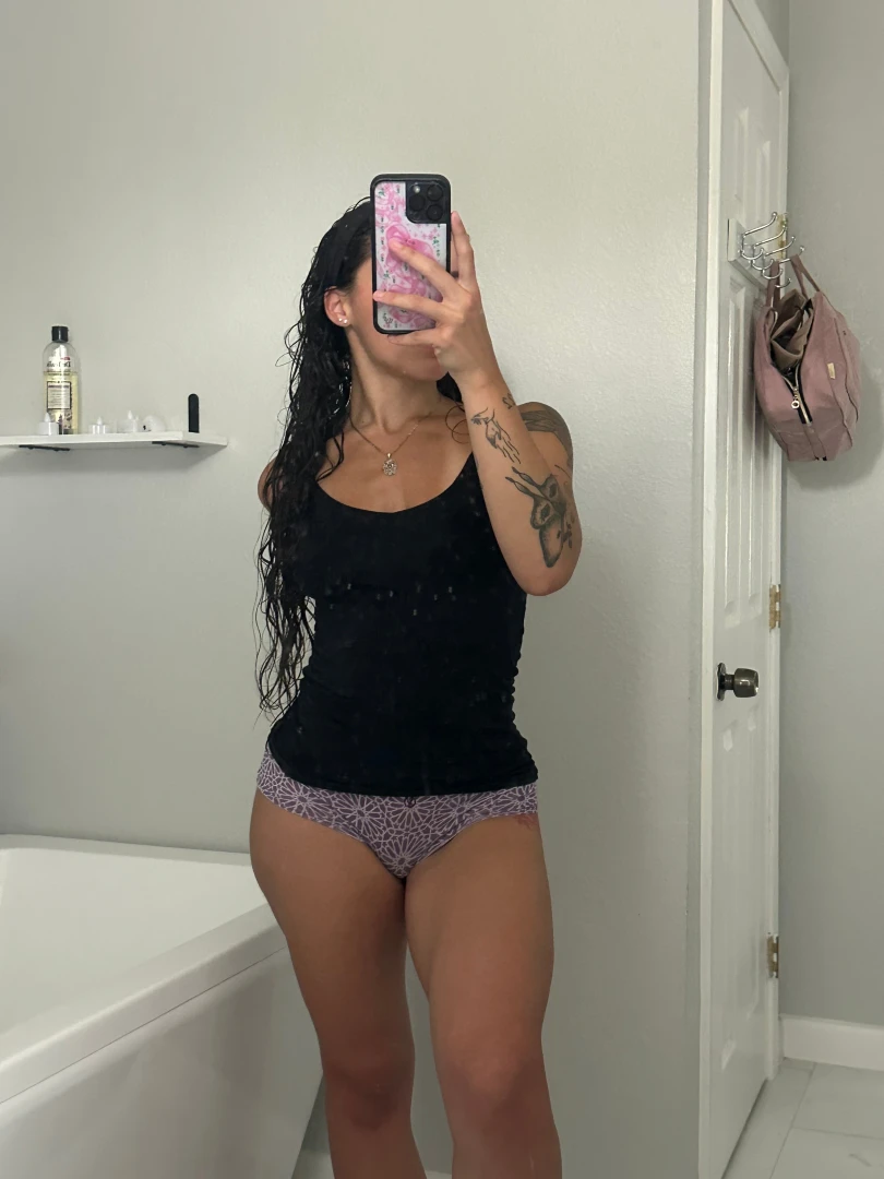 Fresh out of the shower ready for anything 