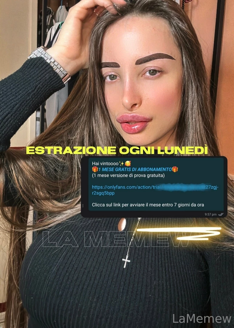 Questa sera nuova estrazione 1 mese gratis metti like a tutti i post 