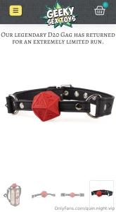 D20 ball gag fundraiser help me raise funds to get this perfect gag to