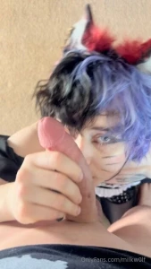 Lil kitty maid licking amp kissing all over your cock amp balls 3c part 1