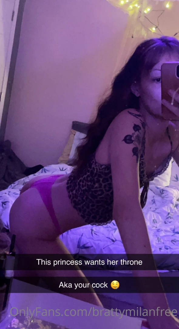 brattymilanfree - A snap i sent to one of my fuck buddies 