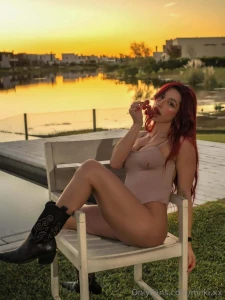 Sweet juicy playful guess what i m eating right now come take a bite