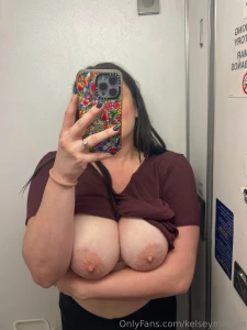 Another day another airplane titty selfie