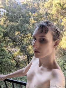 Naked balcony fun part 11