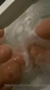 In the bath prepping for my birthday weekend