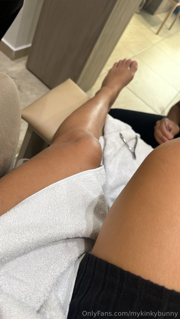 Manicure and pedicure day wanna see how they look at the end 