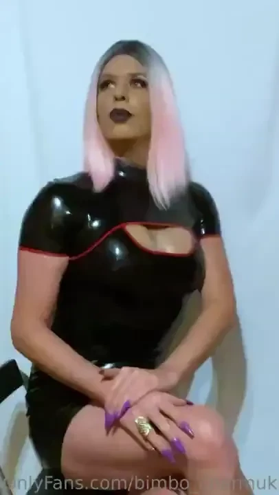 Modelling my sexy latex dress do you like would you like to see more 