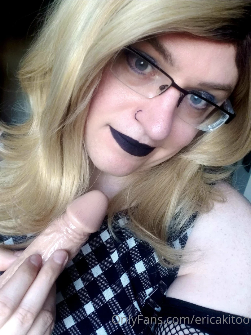 Just a girl on her knees in front of a dildo want to find out what 