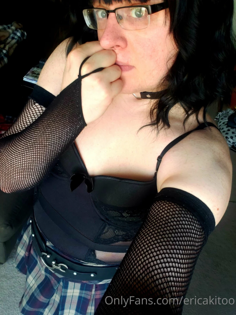 Felt like being a naughty school girl tonight dont you wish you were 