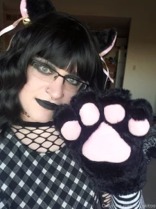 Neko goth gf make up fun also new wig part 4