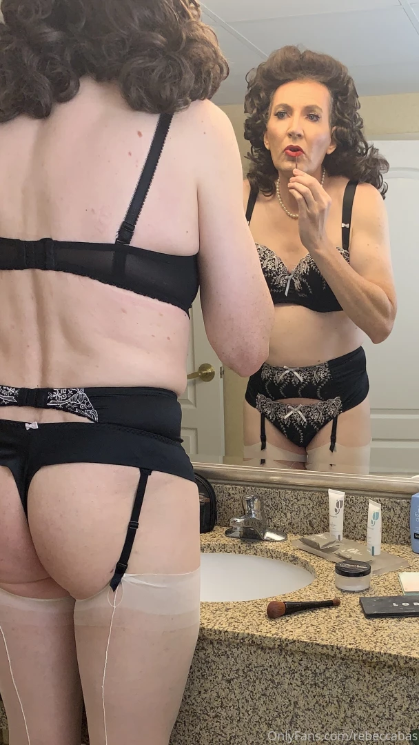 Getting ready for the french maid becky video 