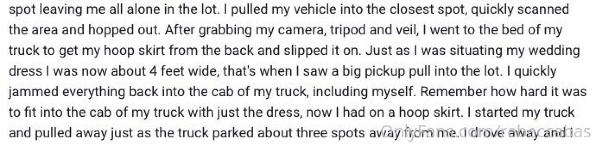 Excerpt from the story behind the wedding dress photos click on read 