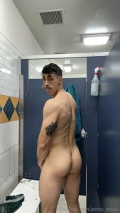 A little post gym shower and flexing part 6