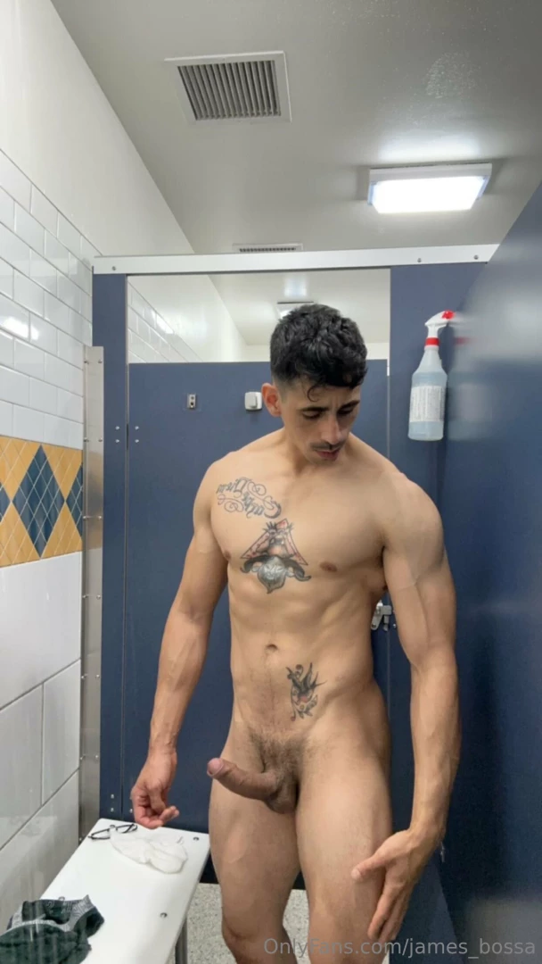 A little post gym shower and flexing part 4 