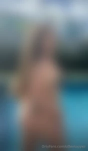 It s pool day since it s pretty hot outside i decided to strip a