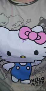 Is it making sure hello kitty gets fed or making sure my tits get fed
