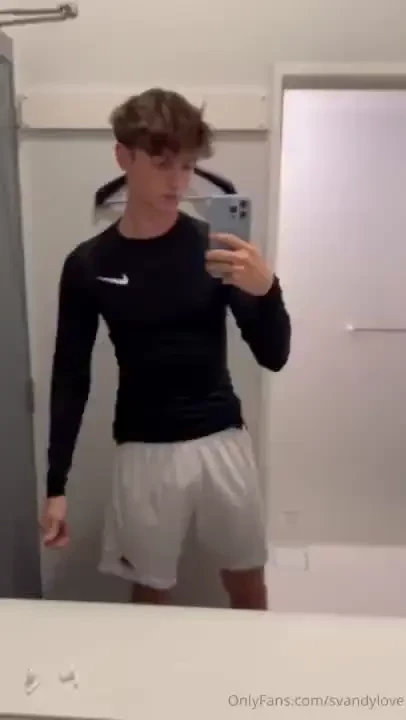 Taking a naked shower after working out at the gym i was so horny i 