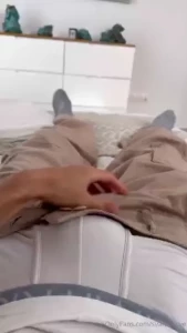 Jerking off my big rock hard after i woke up fuck i had to boost a