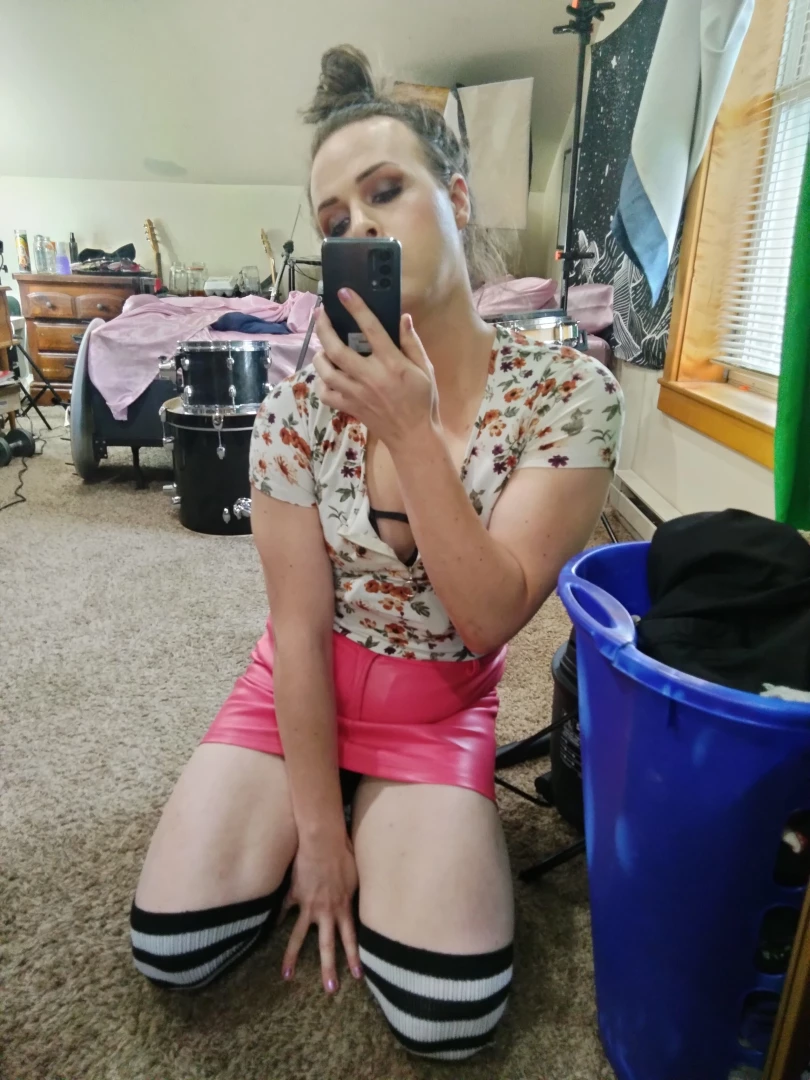 My look for tonight i guess i don t need my cock for what she has in 