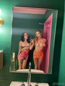 Titty pics in the bathroom mirror gt gt gt