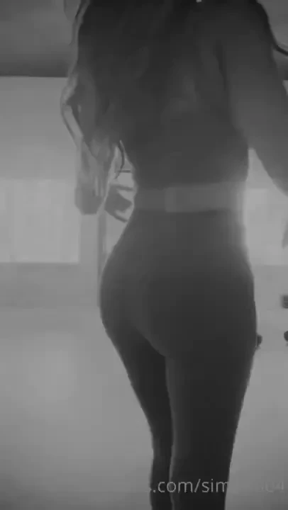 Just fucking around in the yoga room 