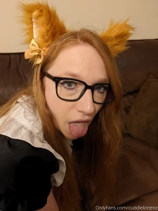 Curious kitten slowly being undressed part 15