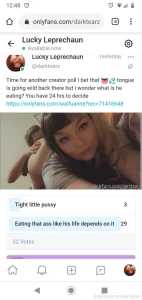 Time for an answer in the creator polls the first time the fans were