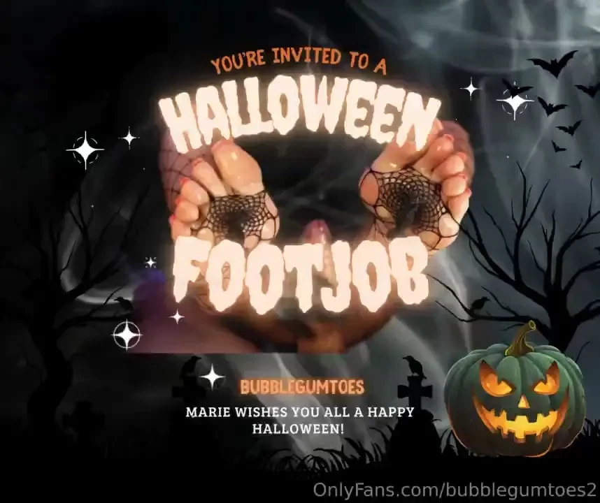 Like if you re ready for a spooky footjob 