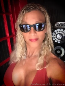 Playing in the red phone booth christinabrucepremium transgender bimbo