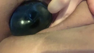 stretchprincessxo - Birthing my huge strawberry plug today 